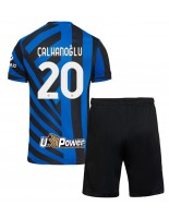 Inter Milan Hakan Calhanoglu #20 Domácí dres pro děti 2024-25 Krátký Rukáv (+ trenýrky)